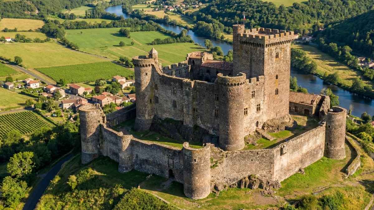 13th-Century Stone Castle, Central France