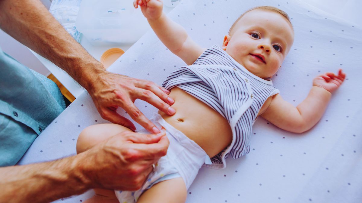 Diaper Changing on Tray Tables
