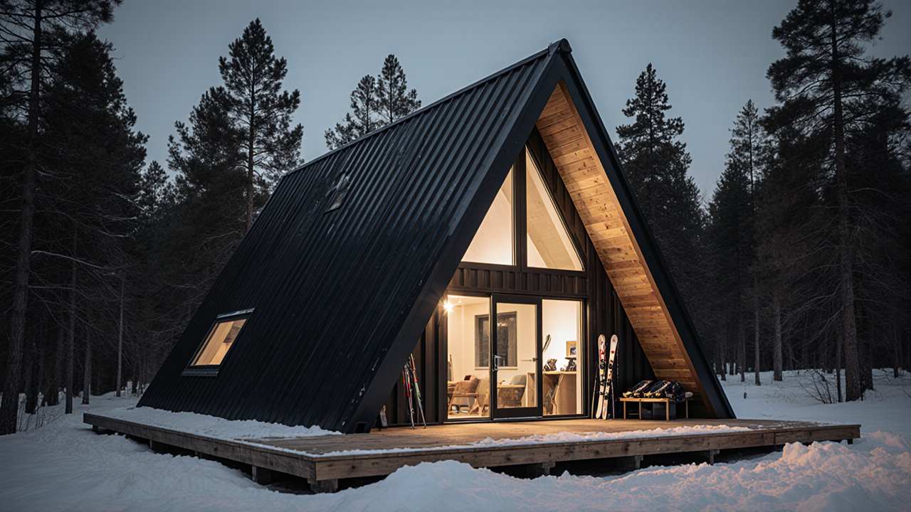 Matte Black & Pine Summit – A Modern Mountain Hideaway