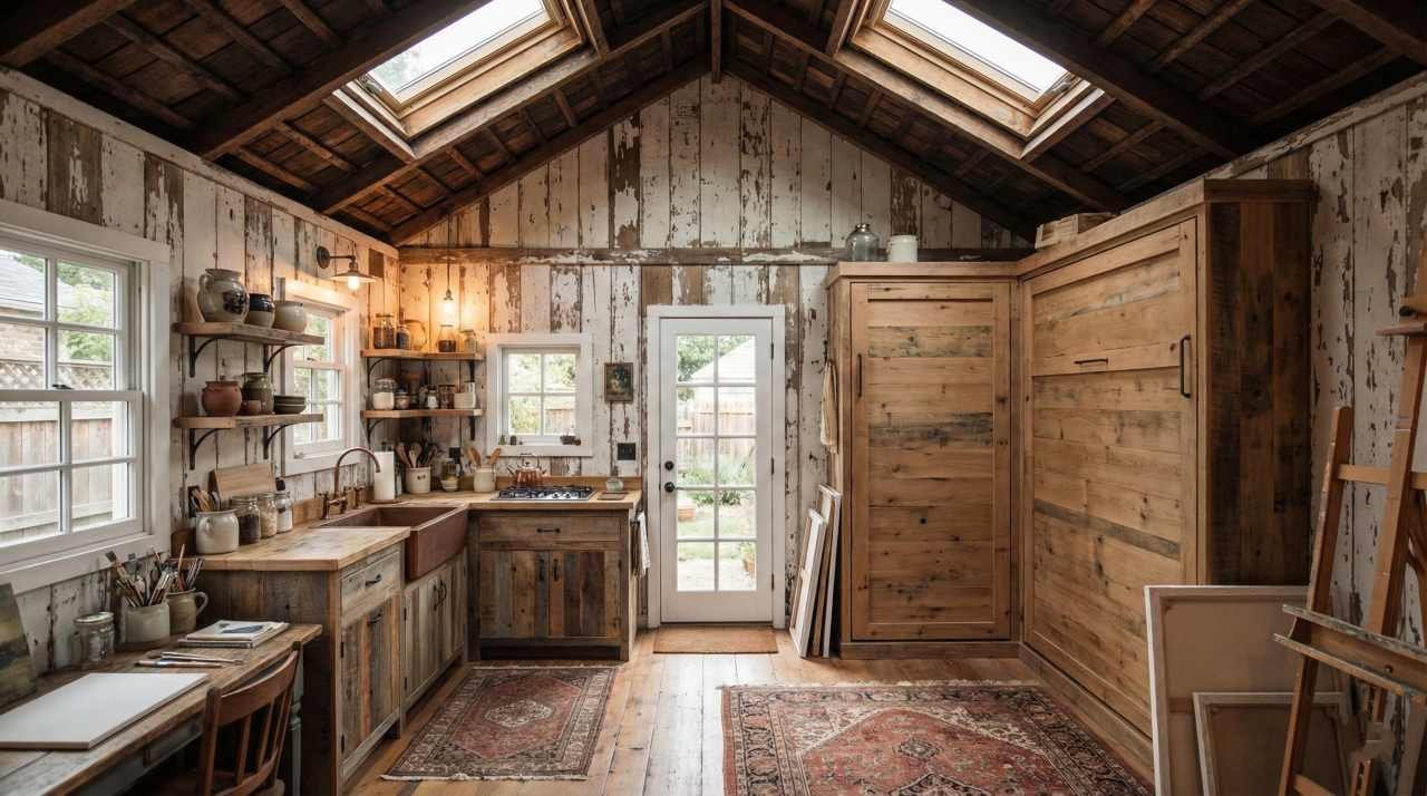 The Bohemian Art Studio — Rustic & Raw interior