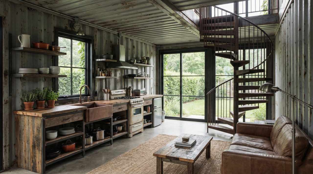 The Botanical Brutalist – Eco-Concrete interior