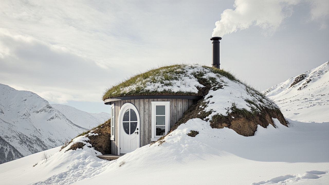 Alpine Thatch & Weathered Grey – The Burrow Earth-Bermed Sanctuary