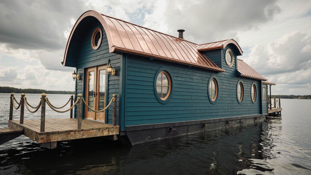 Deep Teal & Copper Voyager – A Modern Maritime Victorian Float