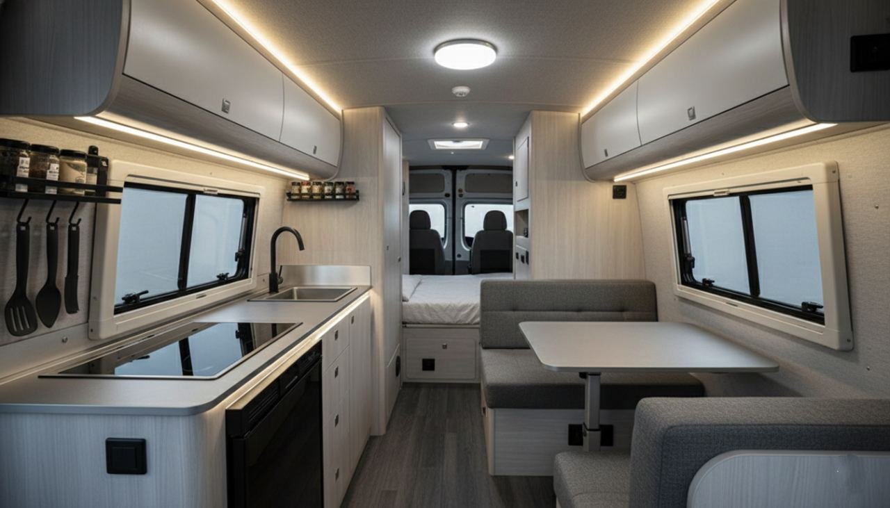 The Clinical Chic Mobile ICU (Intensive Comfort Unit) interior
