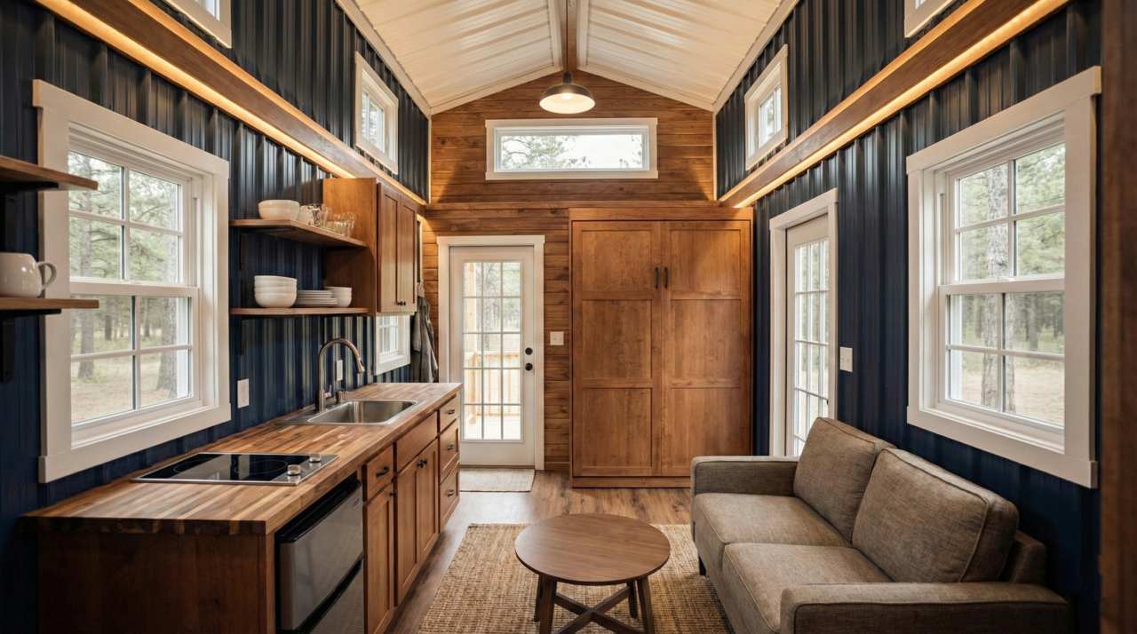 The Compact Cargo Cabin – Traditional Fusion interior