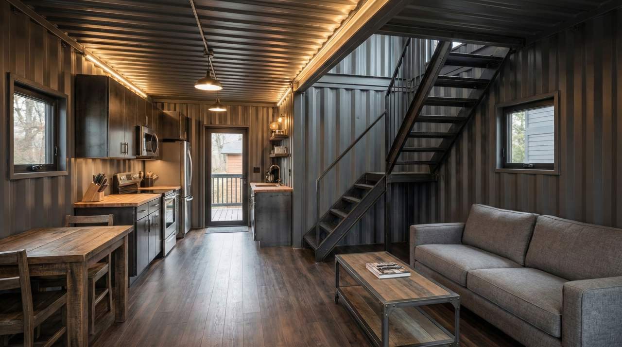The Matte Black Stack – A Modern Bachelor Pad interior