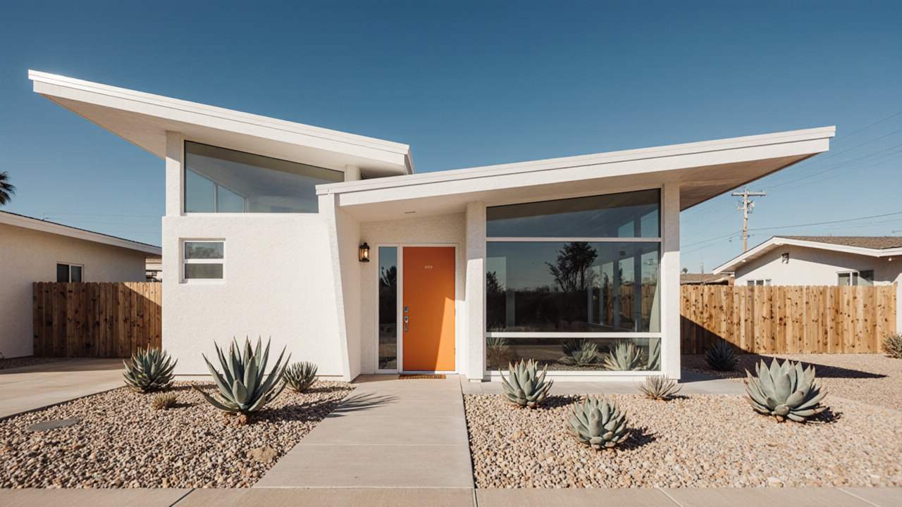 Palm Springs Pop and Desert White — A Retro Cool Micro-Living Revival