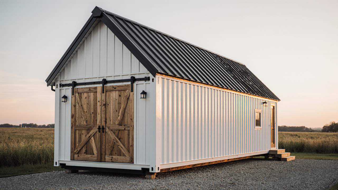 White & Walnut Homestead – Farmhouse Chic Container Living