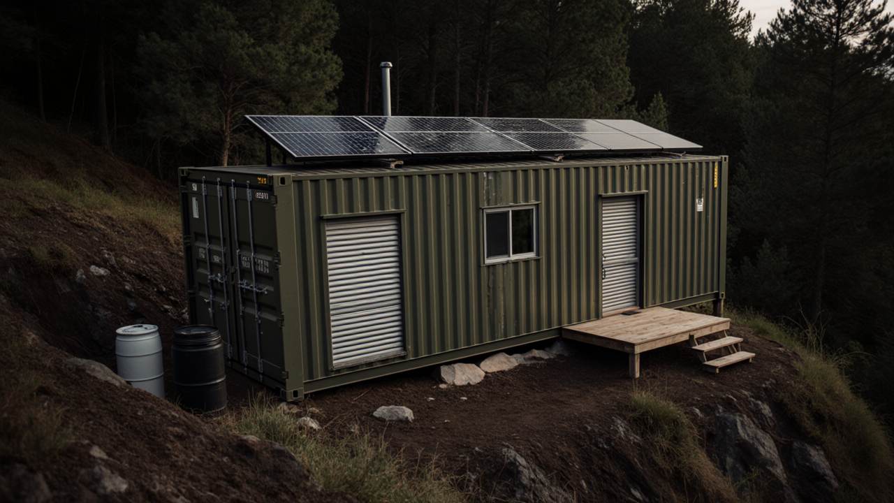 Olive Drab Stronghold – Off-Grid Survivalist Shelter
