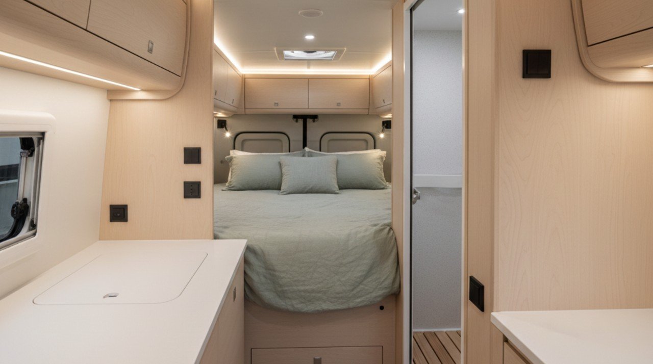 The Scandi-Sanctuary (Hygiene & Zen Focus) interior