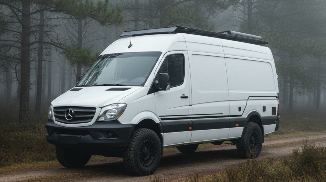 Nordic Birch and White Camper - A Zen Hygiene Retreat on Wheels