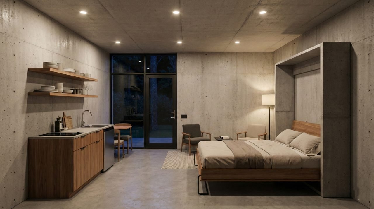 The Zen Glass Box — Invisible Architecture interior