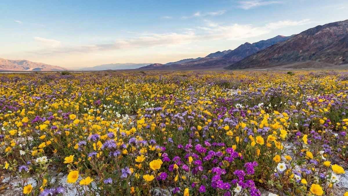Death Valley National Park – Badwater Basin Wildflower Wall