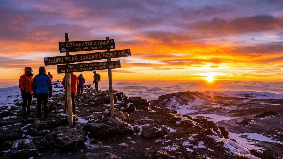 Mount Kilimanjaro Sunrise at Uhuru Peak, Tanzania
