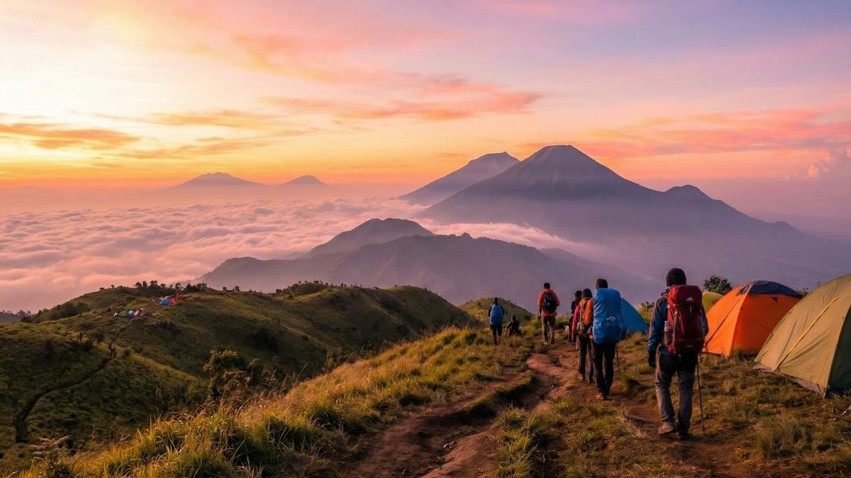 Mount Prau Sunrise Hike, Central Java, Indonesia
