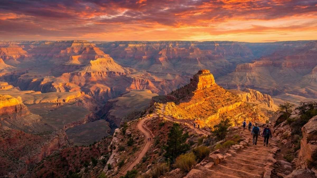 South Kaibab Trail Sunrise, Grand Canyon, USA