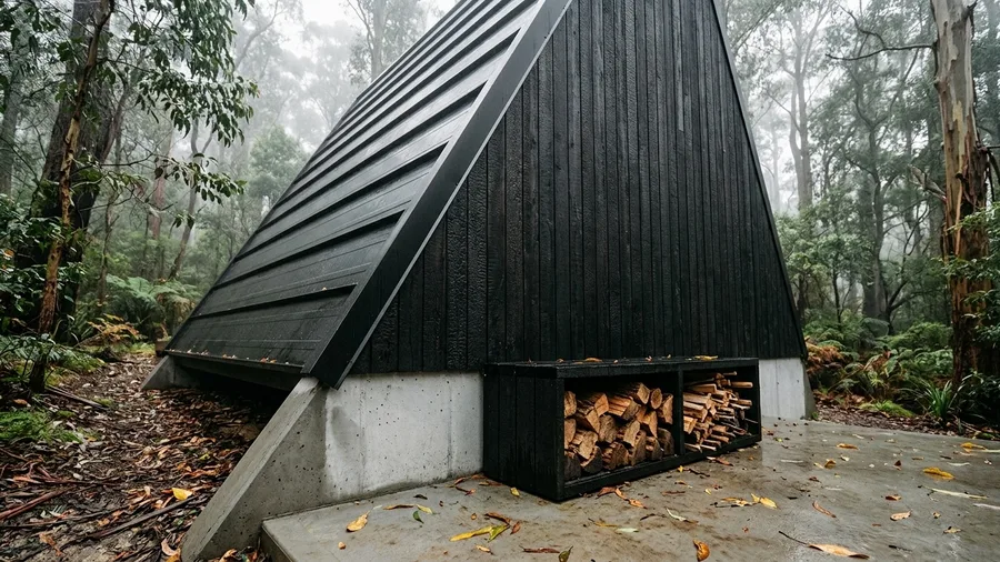 Charred Cedar Siding and Standing Seam Metal
