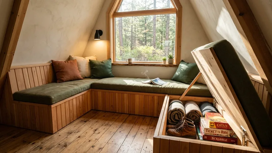 Built-In Bench Seating with Hidden Storage