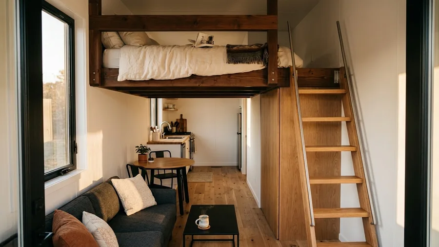 Open-Concept Studio with Lofted Sleeping Quarter