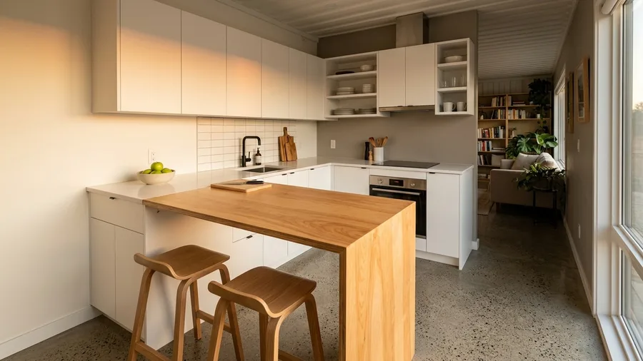 L-Shaped Modular Kitchen Layout