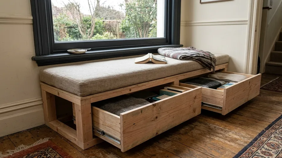 Built-In Storage Bench Window Seat