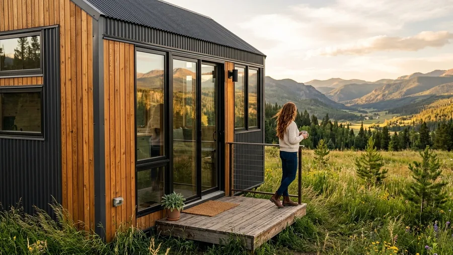 Balancing Cedar, Glass, and Steel Surfaces