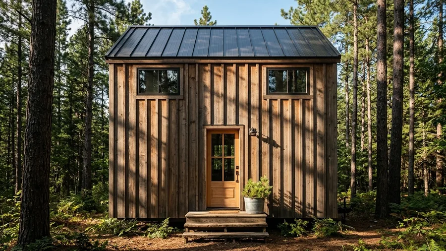 Board and Batten Cedar Layout on Compact Lofted Rooflines