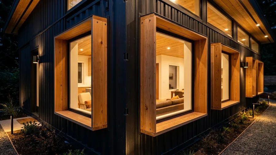 Double-Skin Rainscreen with Recessed Windows