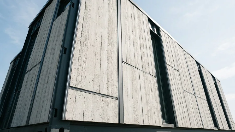 Board-Formed Concrete Panel Façade