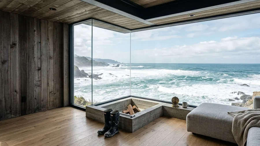 The Coastal Cliffside Micro Home With Corner Glazing