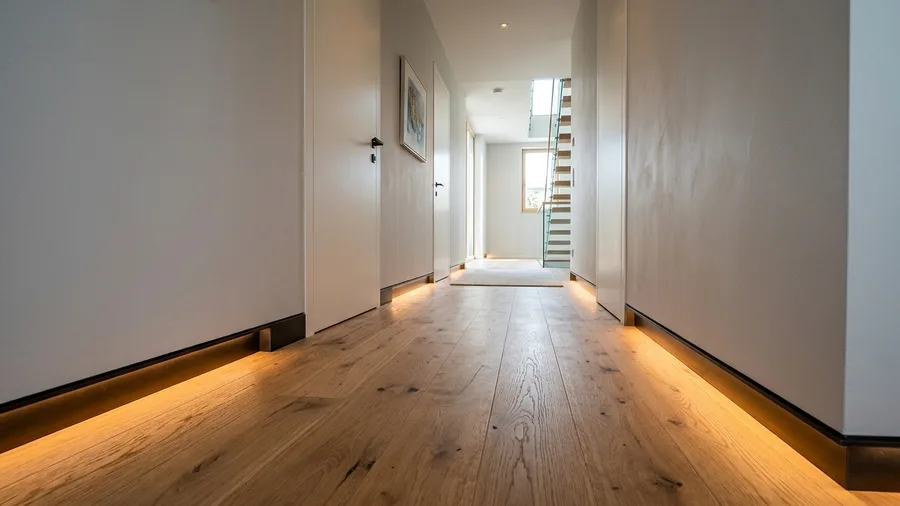 Recessed LED Shadowline Baseboards
