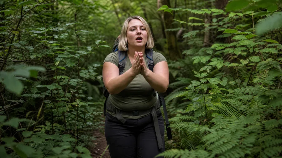 Clap Every 10 to 20 Metres on Overgrown Trails