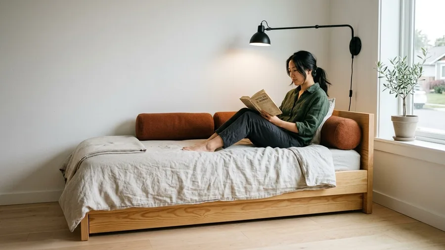 Scandinavian Minimalist Daybed Setup