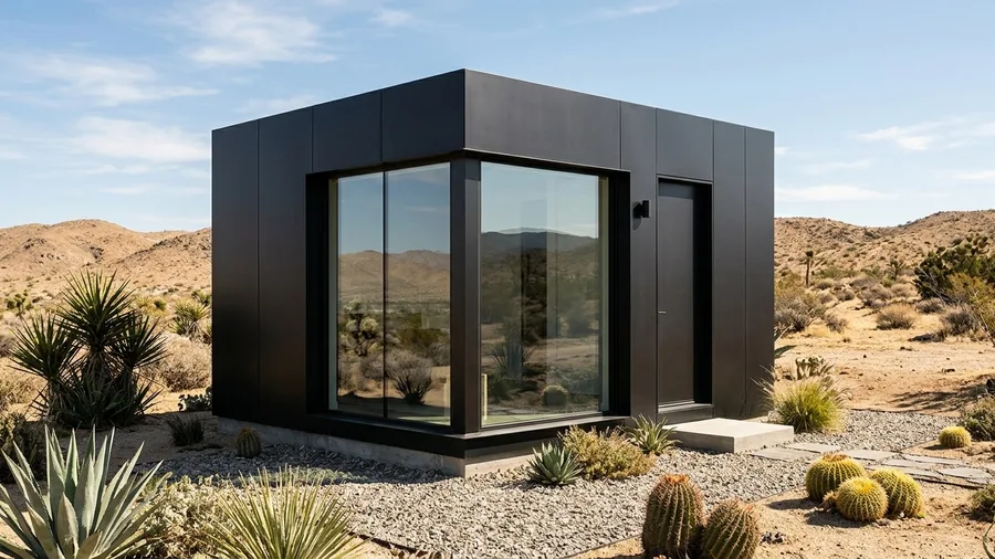 Minimalist Dark Box Architecture