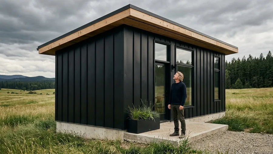 Matte Black Standing Seam Metal