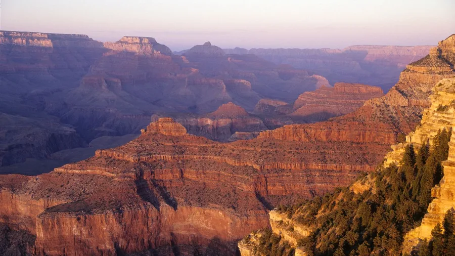 Grand Canyon South Rim, Arizona: Canyon in Fading Light