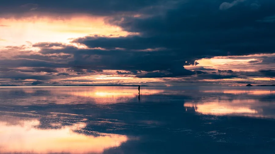 Salar de Uyuni, Bolivia: Reflected Sky at Sunset