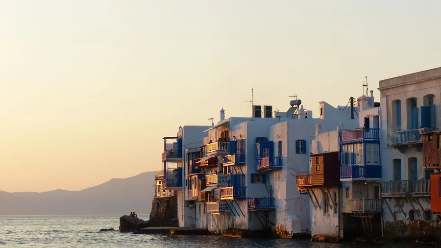 Mykonos, Greece: Windmills Above Little Venice