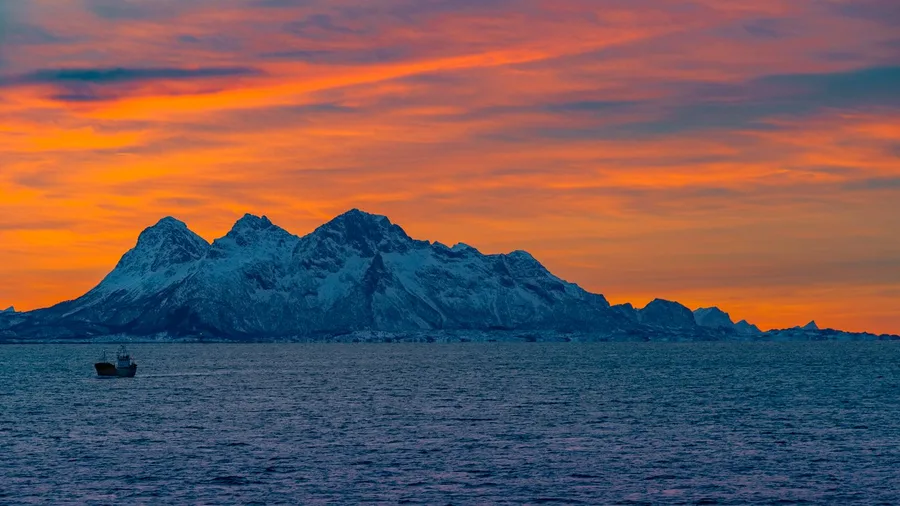 Lofoten Islands, Norway: Midnight Sun Over the Fjords