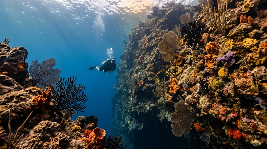Splurge on Saba's Deep Wall Dives