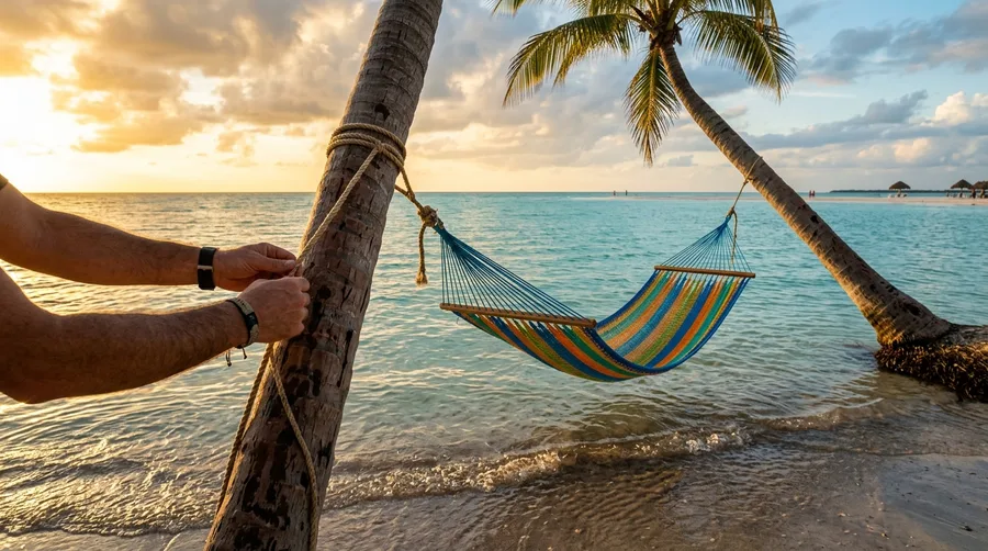 Swing in a Hammock on Isla Holbox