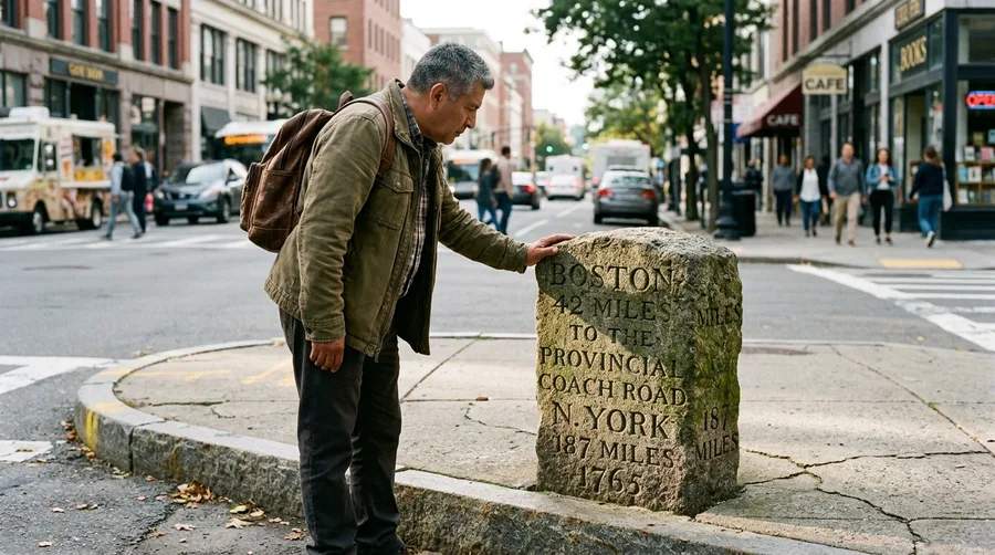 Inspect Historic Milestone Markers Along Old Coach Roads