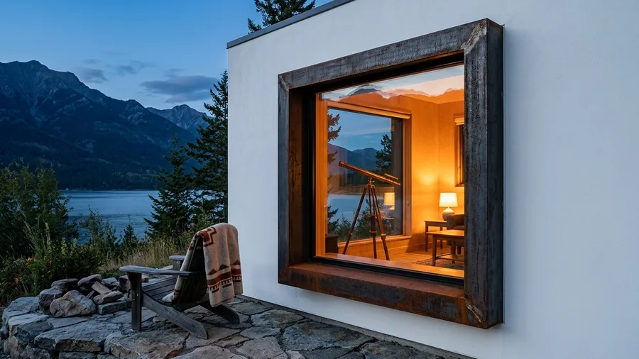 Frame Oversized Windows in Raw Steel
