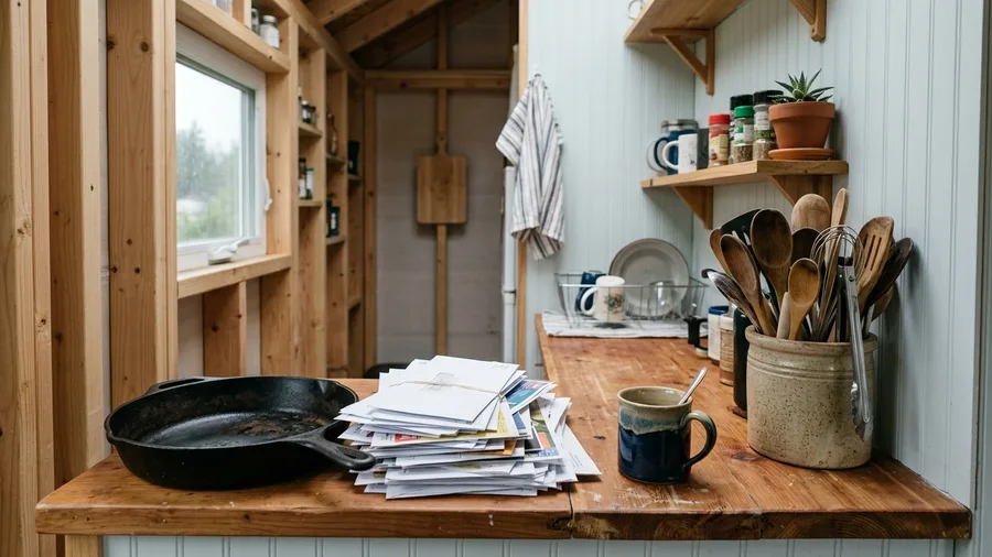 Clutter Accumulates Exponentially in Minimal Square Footage