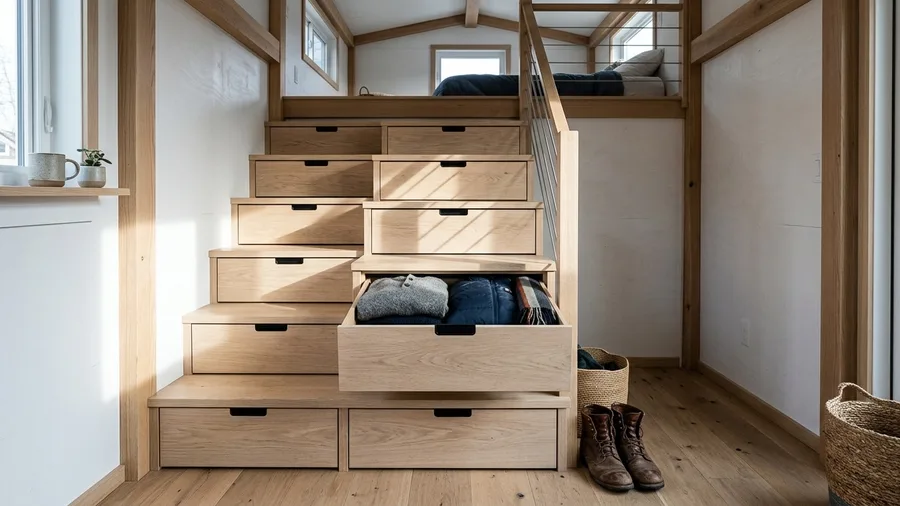 Storage integration dictates whether clutter overwhelms the room