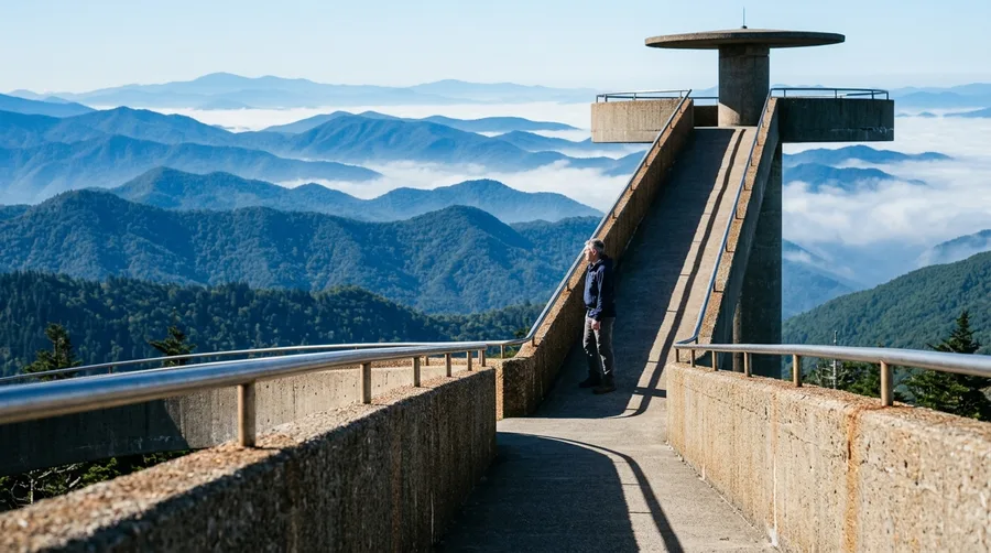 Photograph Clingmans Dome at Sunset