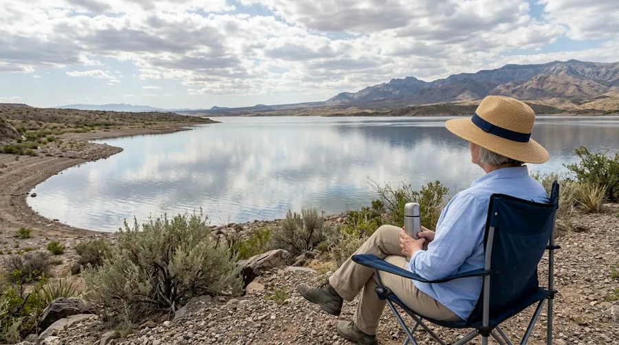 Sit Quietly by the Water at Caballo Lake State Park