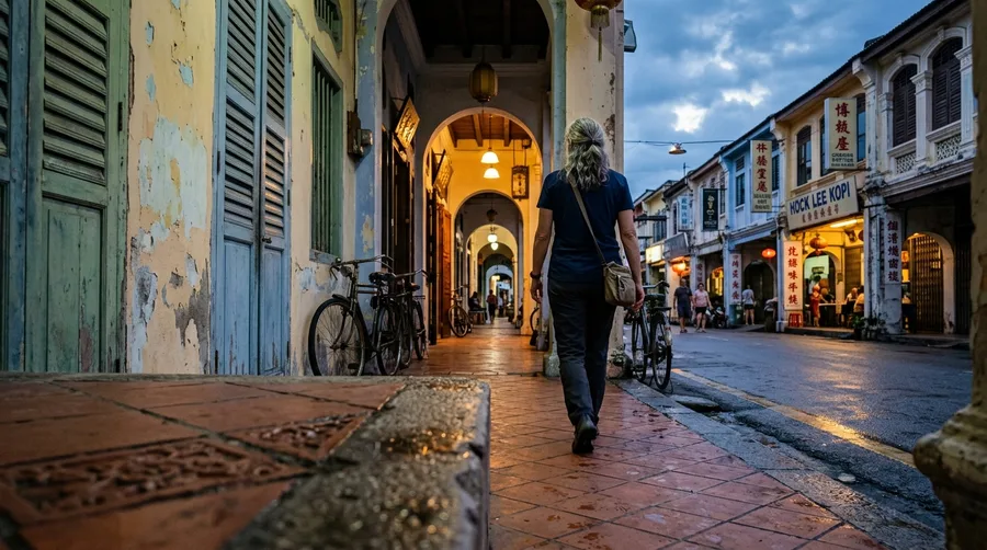 Linger in George Town in Malaysia