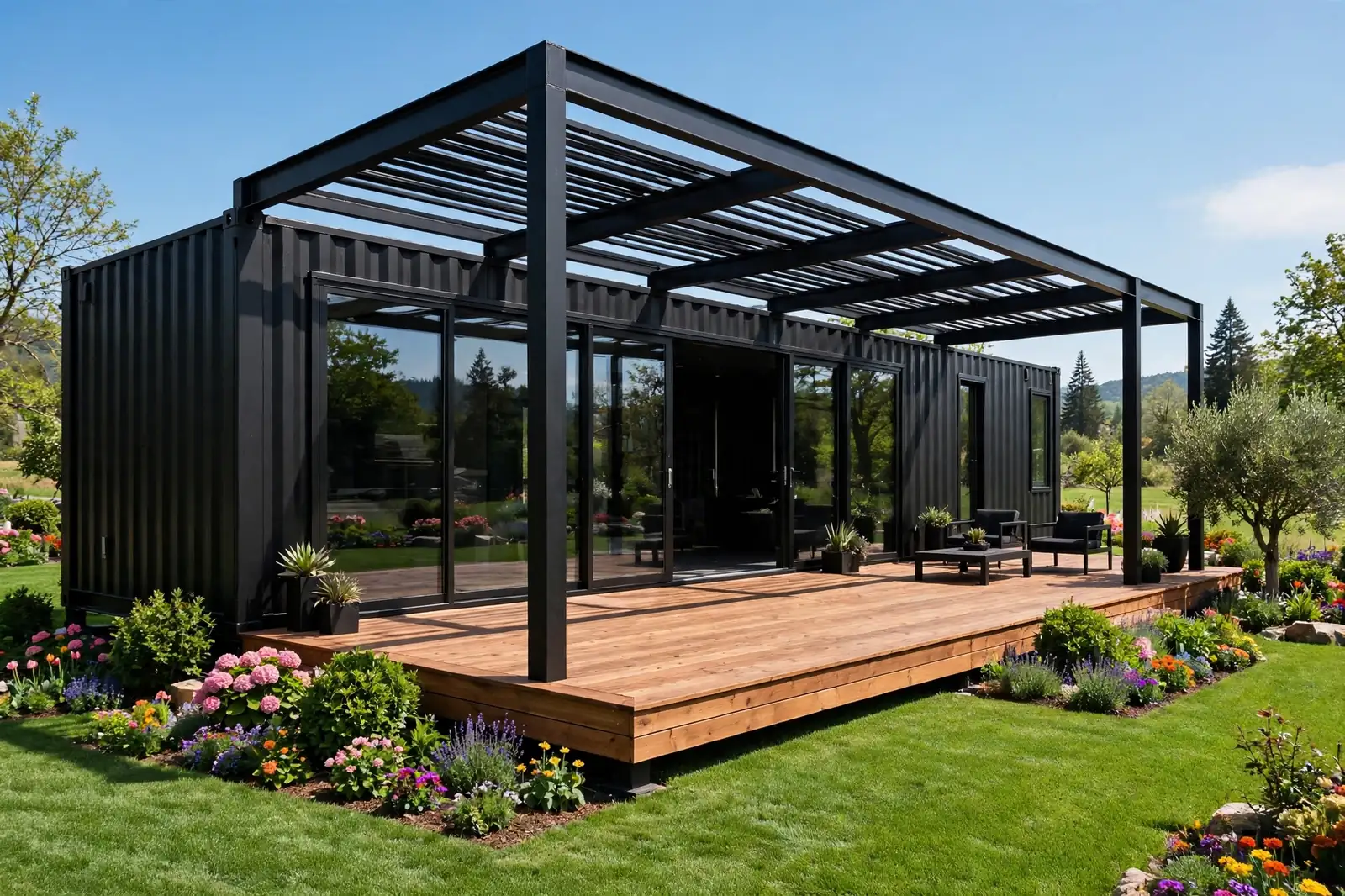 15+ Black Steel Container Homes With Serious Curb Appeal