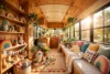 15+ Skoolie Bus Conversion Interiors for Full-Time Families - featured image